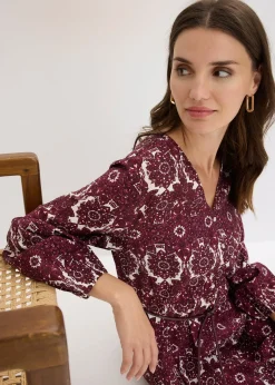 Robe midi en matière douce