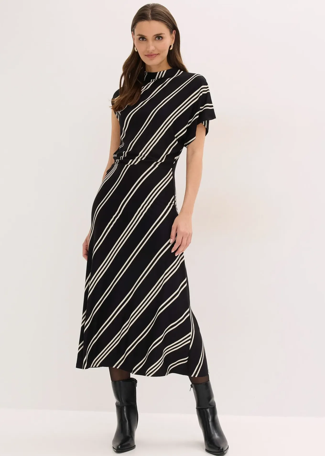 Robe midi en matière douce