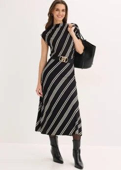 Robe midi en matière douce