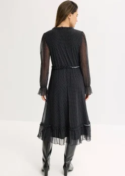 Robe midi en mesh