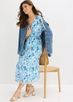 Robe midi en mesh doux