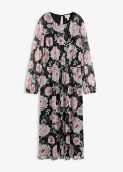 Robe midi en mesh doux