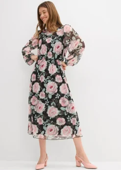 Robe midi en mesh doux