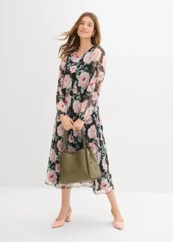 Robe midi en mesh doux