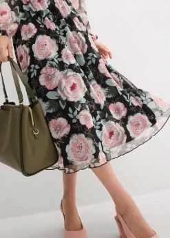 Robe midi en mesh doux