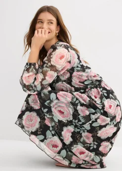 Robe midi en mesh doux