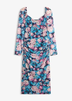 Robe midi en mesh près du corps