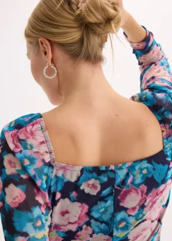 Robe midi en mesh près du corps