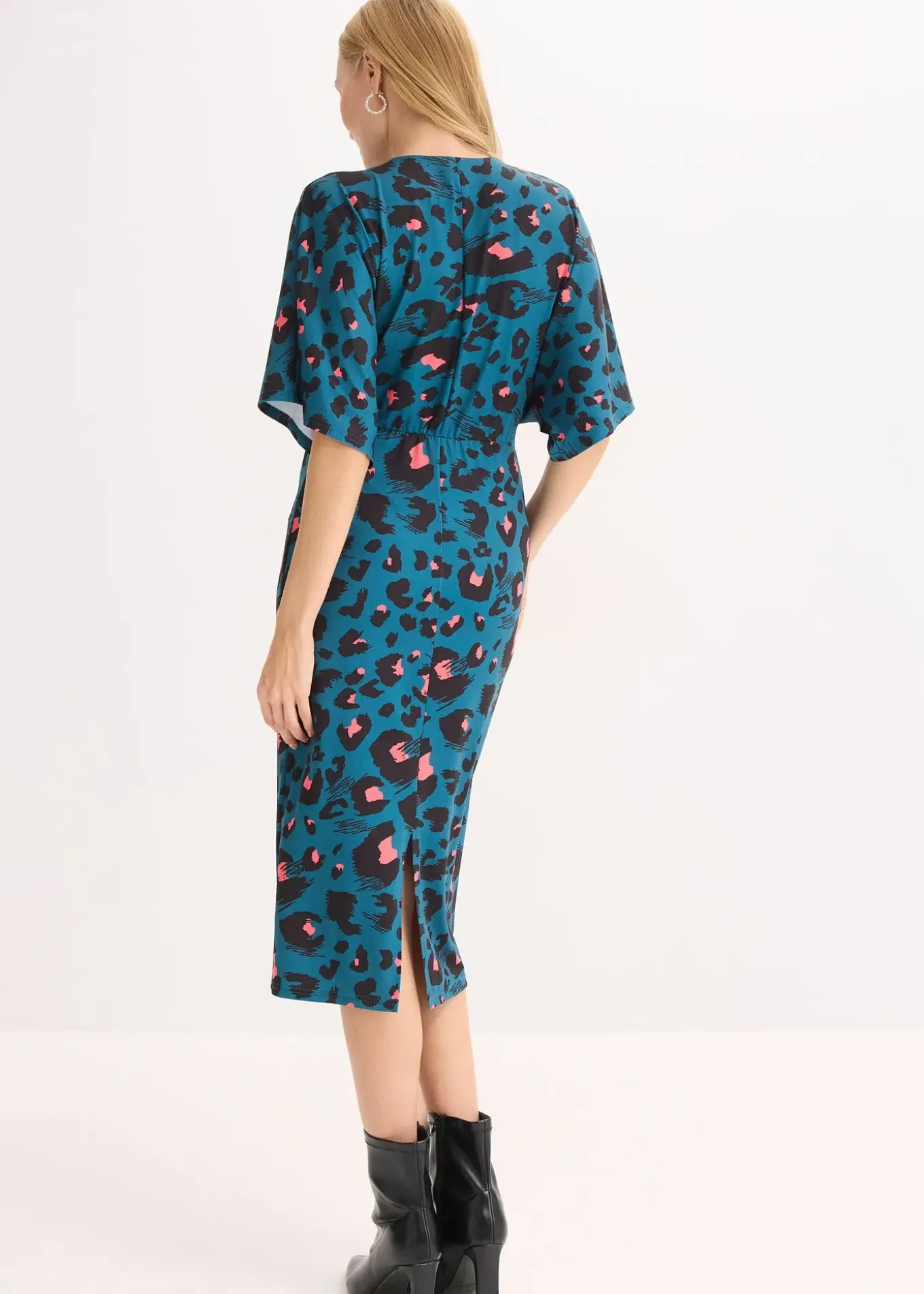 Robe midi en mesh près du corps