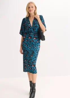 Robe midi en mesh près du corps