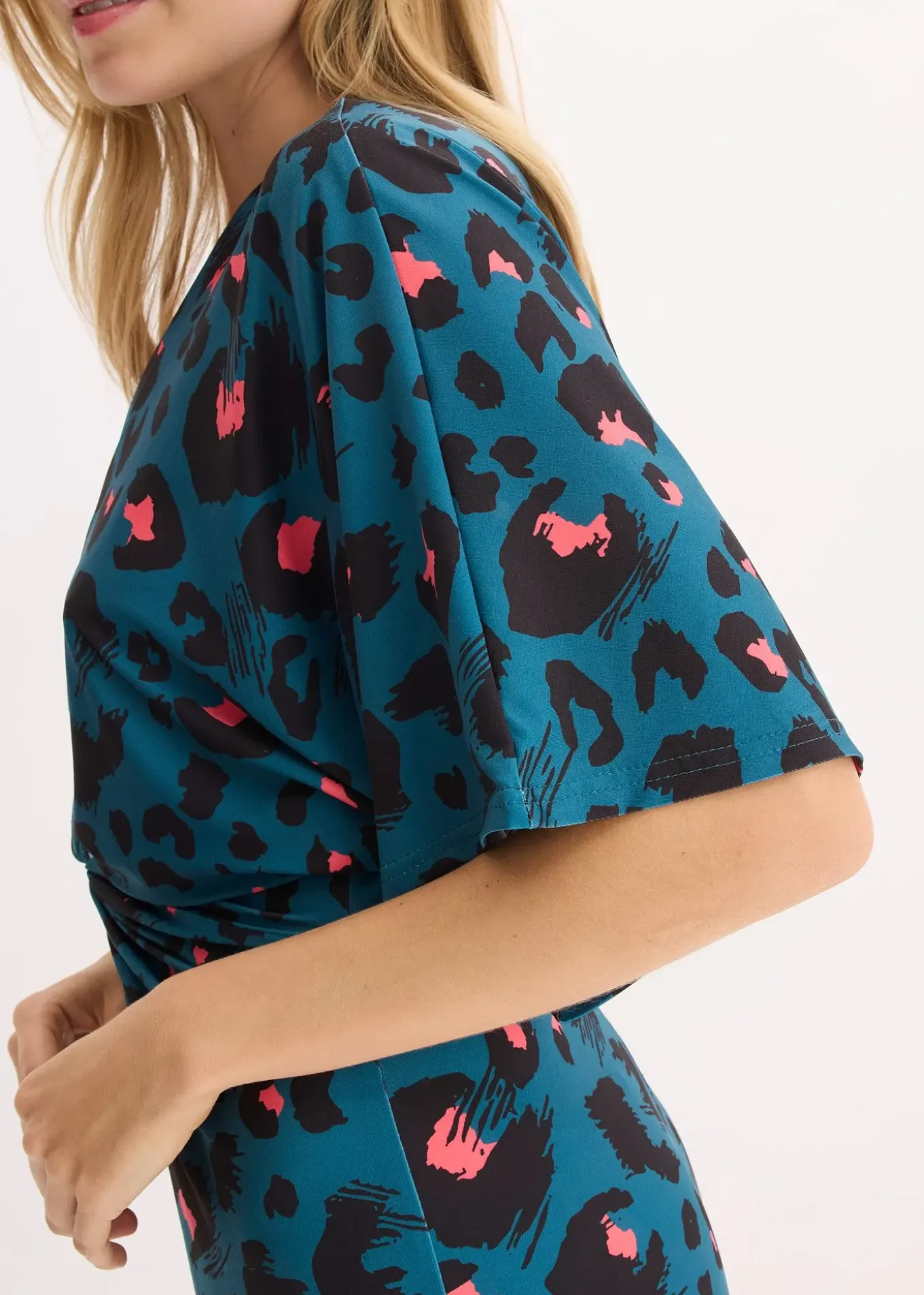 Robe midi en mesh près du corps