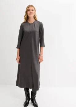 Robe midi en satin brillant