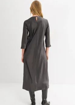 Robe midi en satin brillant