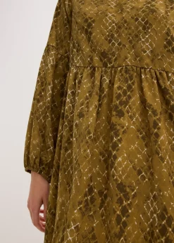 Robe midi en satin fluide