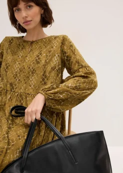 Robe midi en satin fluide