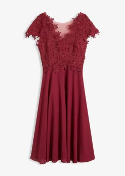 Robe midi en tulle délicat avec dentelle