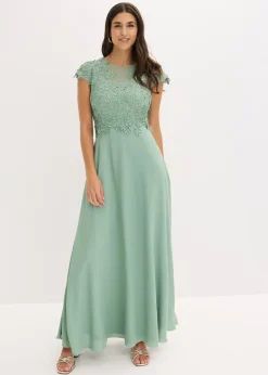 Robe midi en tulle délicat avec dentelle