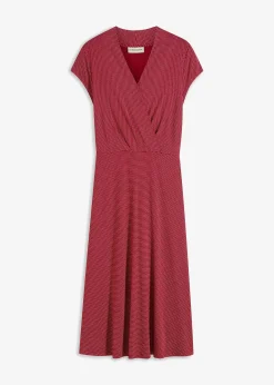 Robe midi en viscose extensible