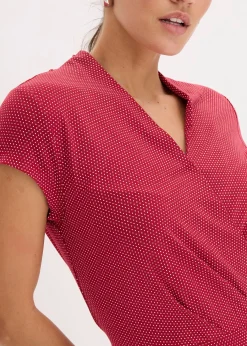 Robe midi en viscose extensible