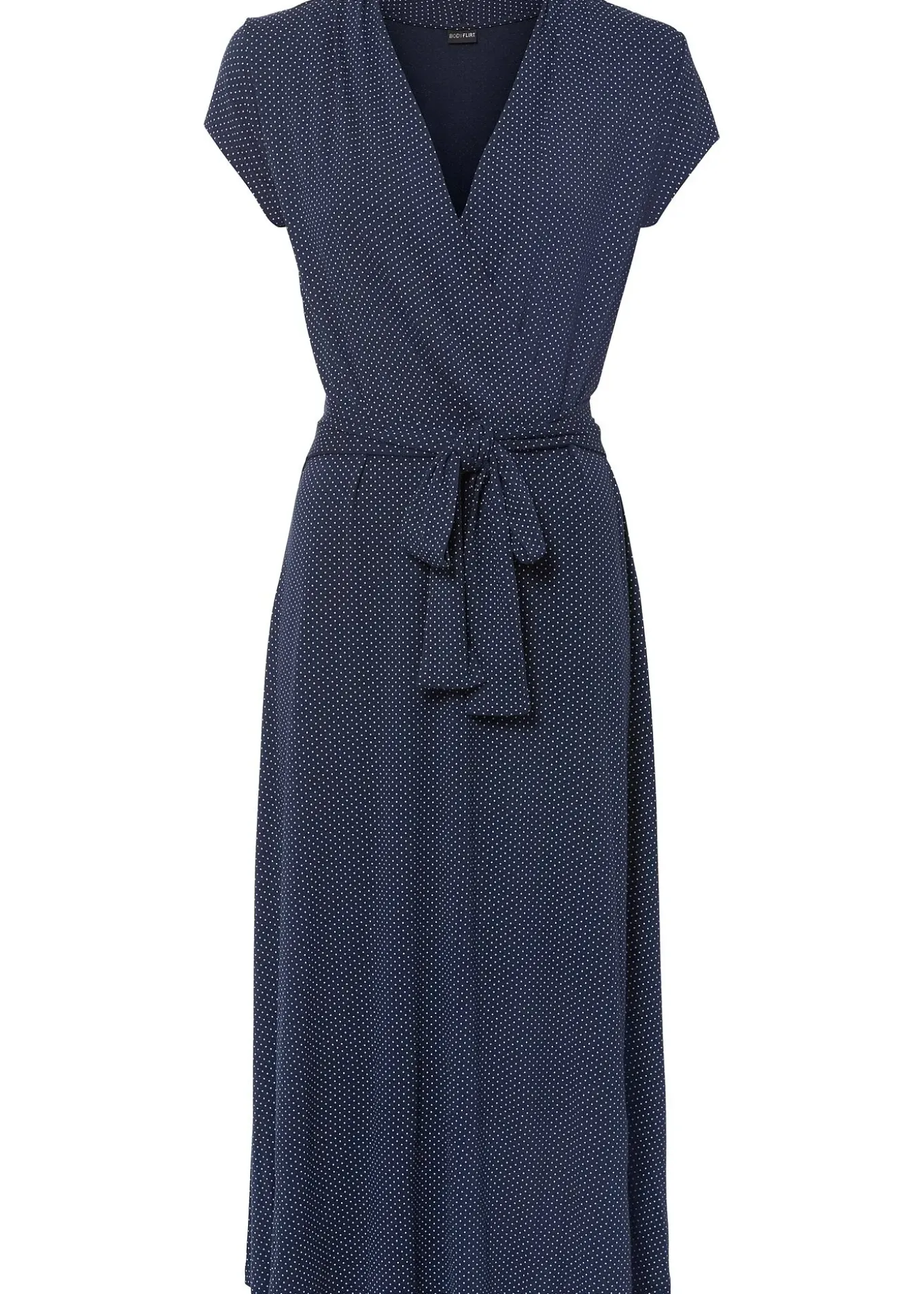 Robe midi en viscose extensible