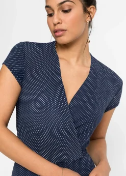 Robe midi en viscose extensible