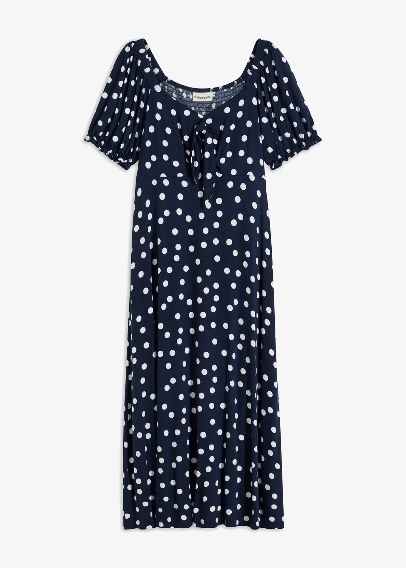 Robe midi en viscose extensible