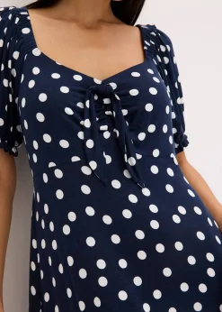 Robe midi en viscose extensible