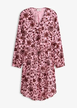 Robe midi en viscose fluide