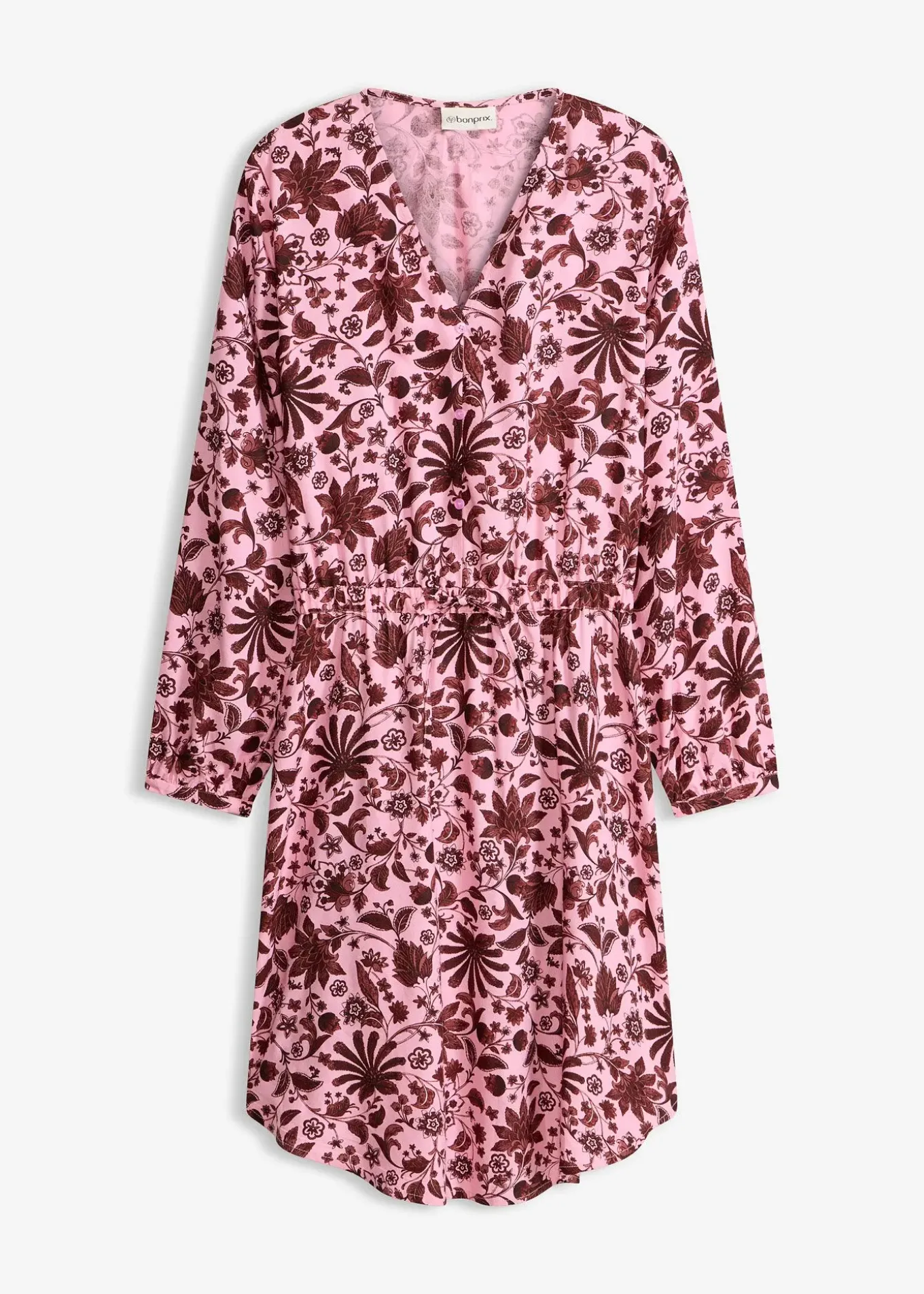 Robe midi en viscose fluide