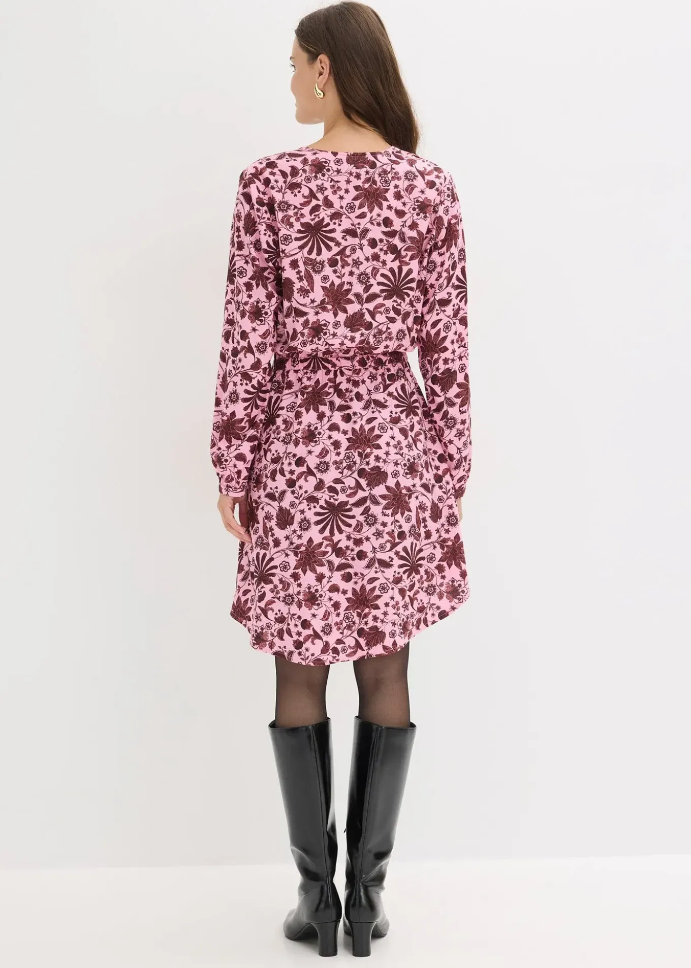 Robe midi en viscose fluide