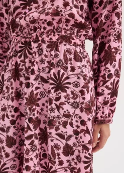 Robe midi en viscose fluide