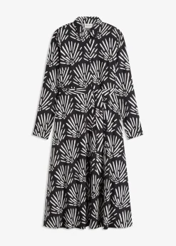 Robe midi en viscose fluide