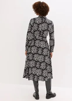 Robe midi en viscose fluide