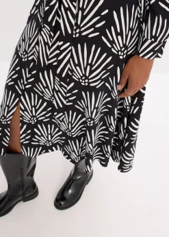 Robe midi en viscose fluide