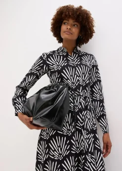 Robe midi en viscose fluide