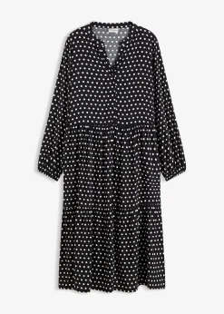 Robe midi en viscose fluide