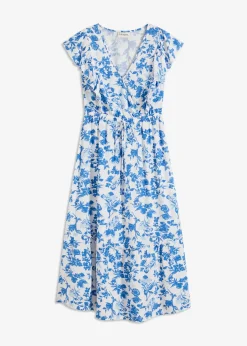 Robe midi en viscose fluide