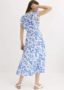 Robe midi en viscose fluide