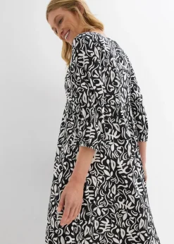 Robe midi en viscose fluide