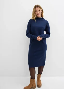 Robe midi en viscose mélangée