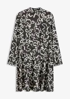 Robe midi fluide en viscose mélangée