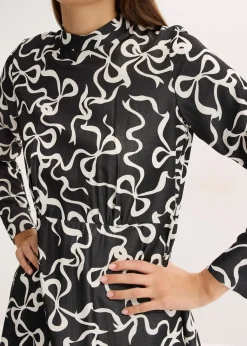 Robe midi fluide en viscose mélangée