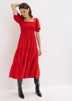Robe midi imprimée