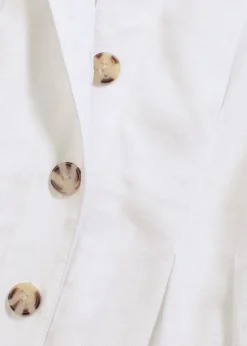 Robe midi légère en lin mélangé