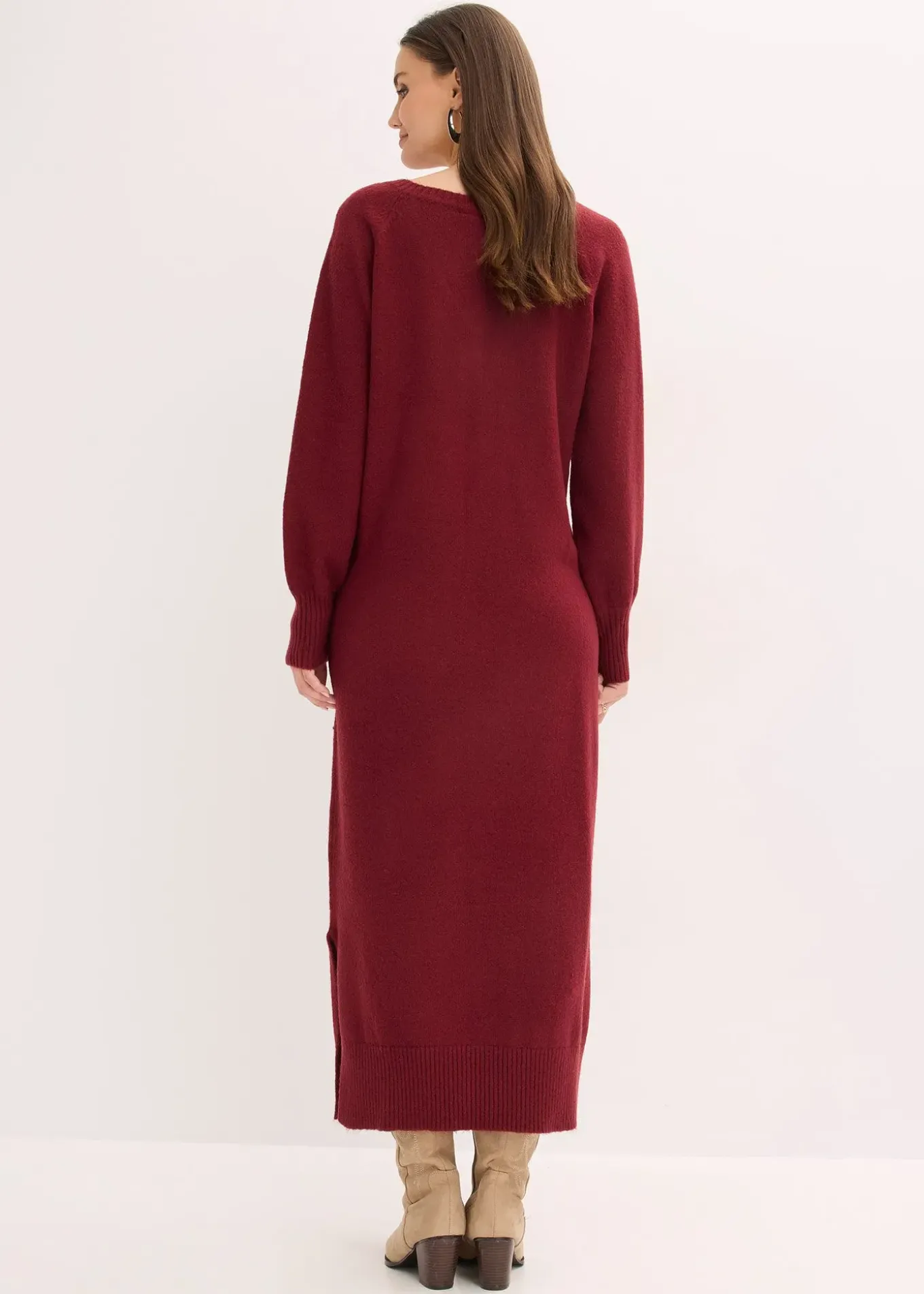 Robe midi oversize en maille
