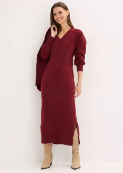 Robe midi oversize en maille