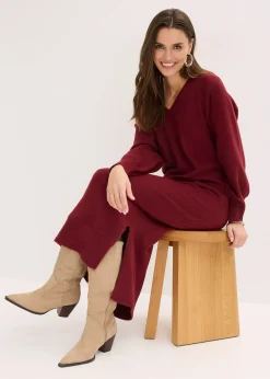 Robe midi oversize en maille