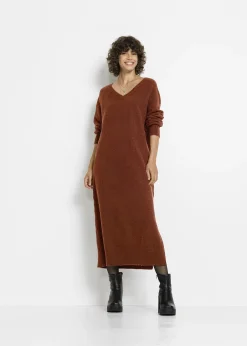 Robe midi oversize en maille