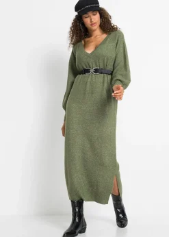 Robe midi oversize en maille