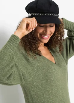 Robe midi oversize en maille